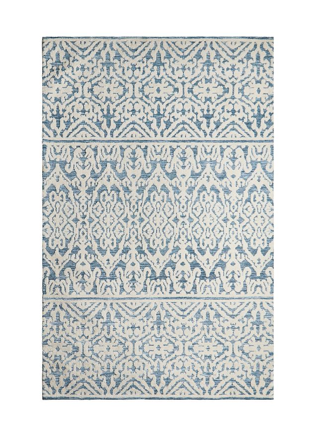 Milly Blue Poly Blend 5x8 Area Rug (0)