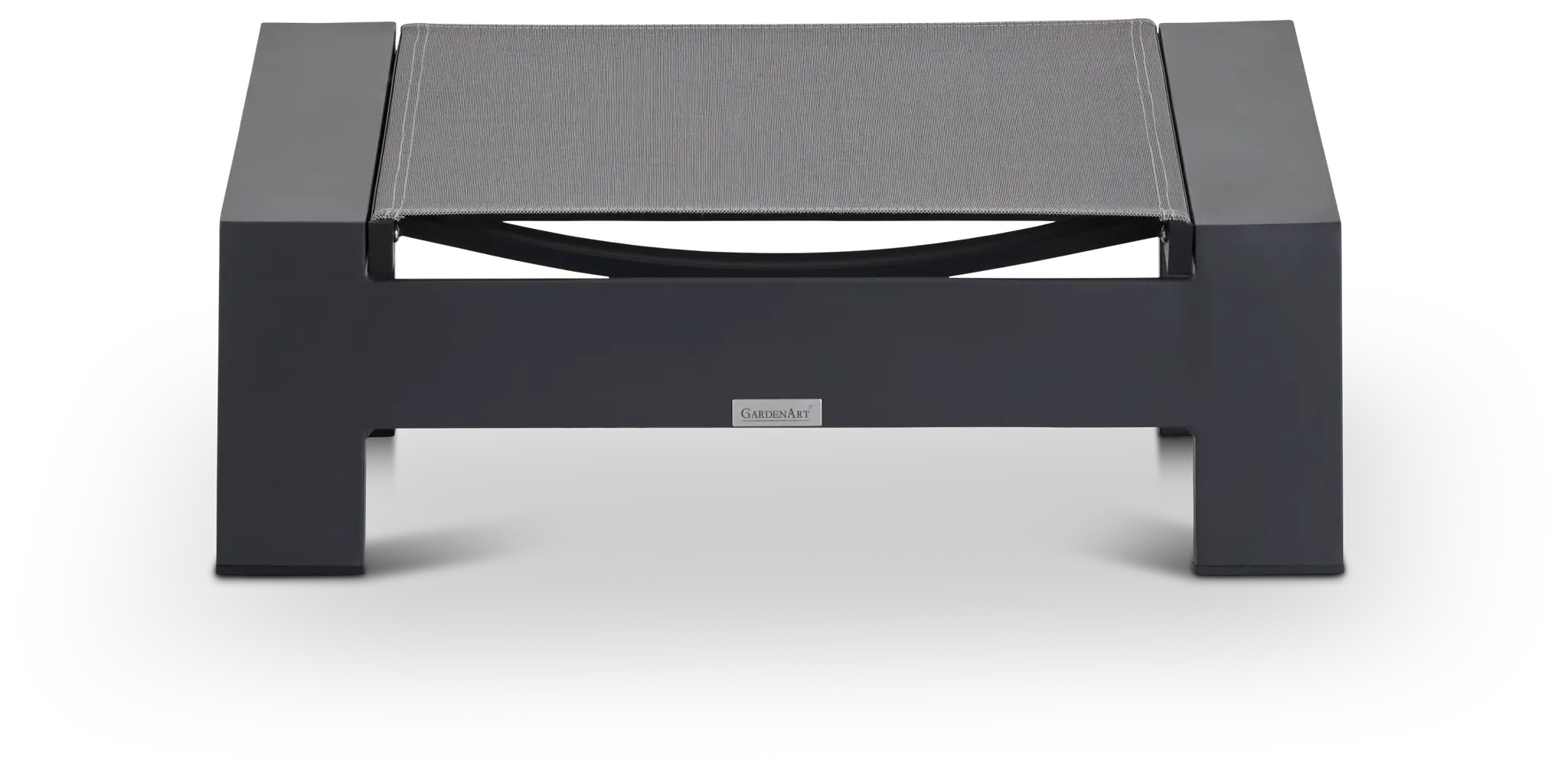 Linear Dark Gray Ledge Pool Ottoman Linear Dark Gray Ledge Pool Ottoman