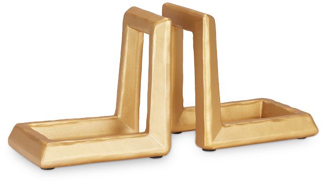 Sillon Gold Set Of 2 Bookends