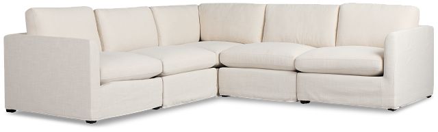 Willow Light Beige Fabric Medium Two-arm Sectional