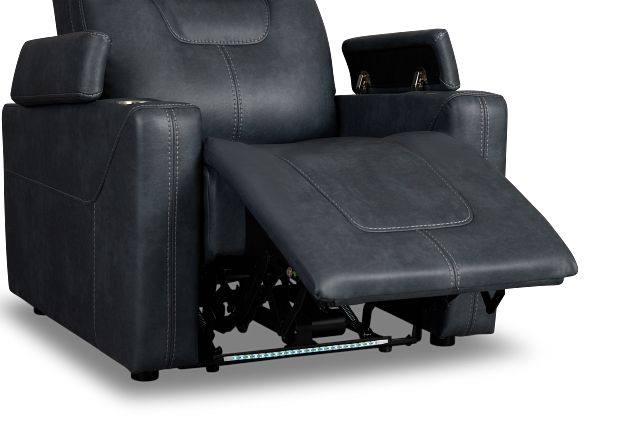 Vantage Gray Micro Power Recliner