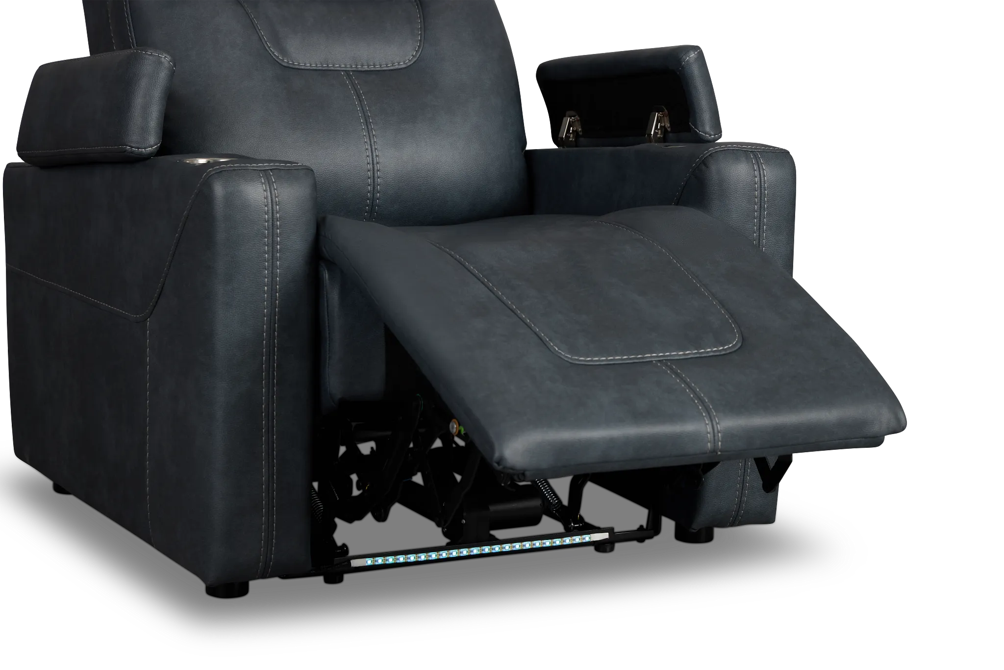 Vantage Gray Micro Power Recliner