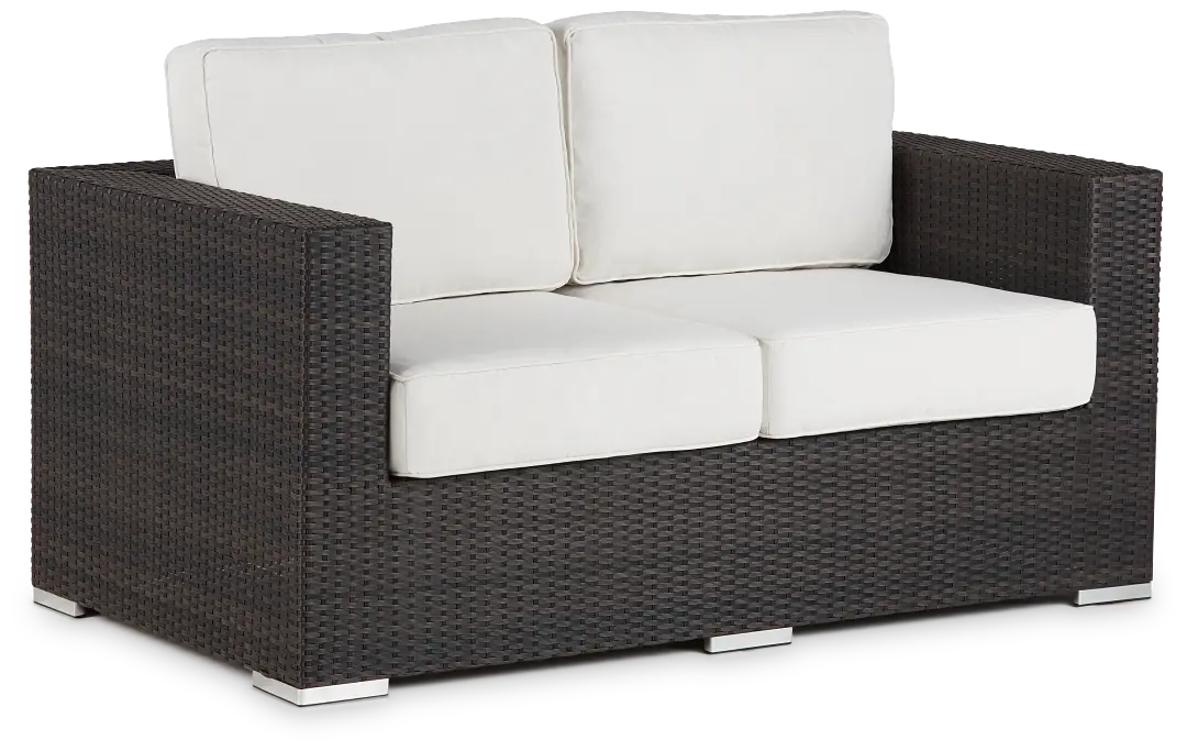 Fina White Loveseat Fina White Loveseat