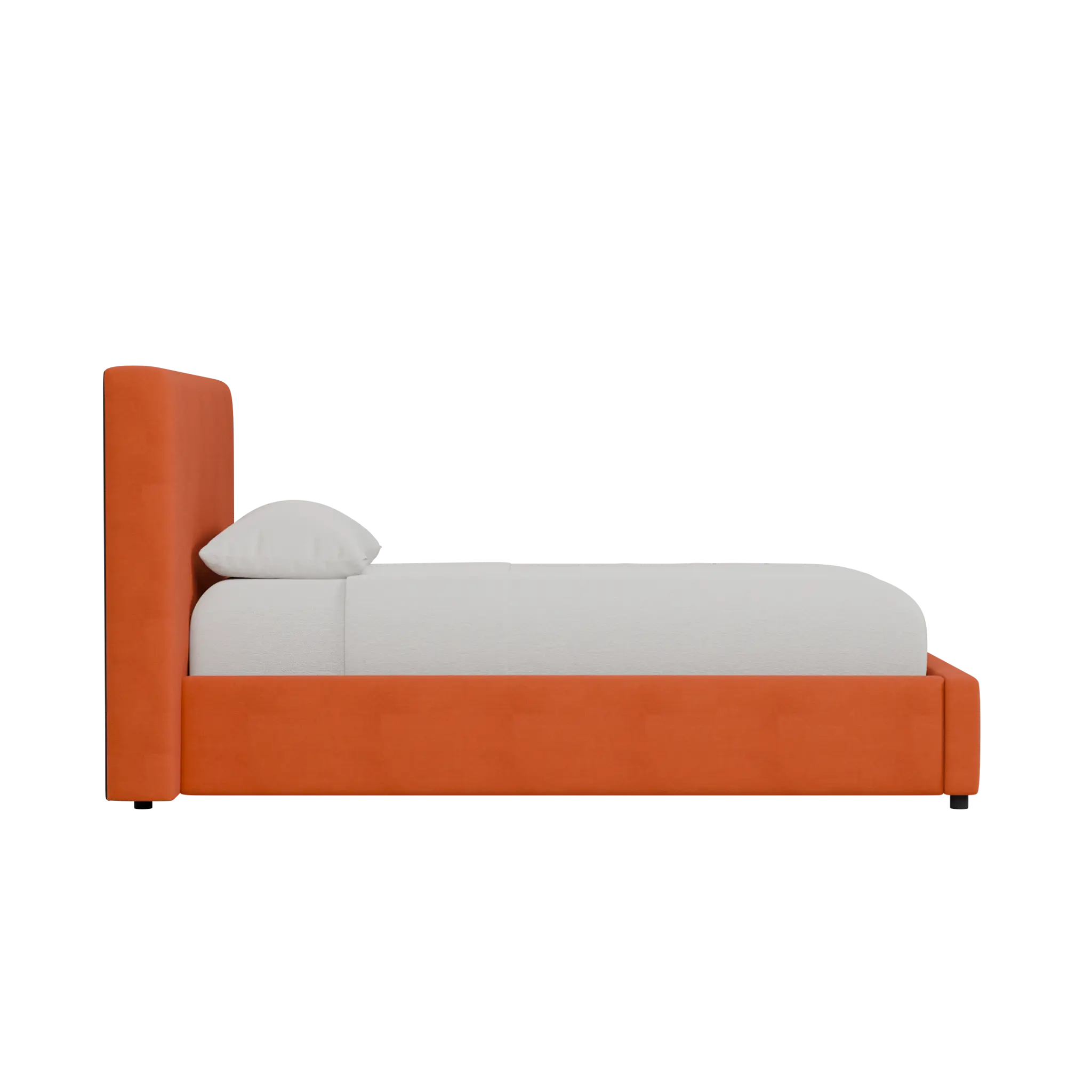 Grayton Joya Orange 44" Upholstered Platform Bed Grayton Joya Orange 44" Upholstered Platform Bed