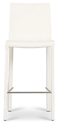 Lagos White 27" Upholstered Barstool