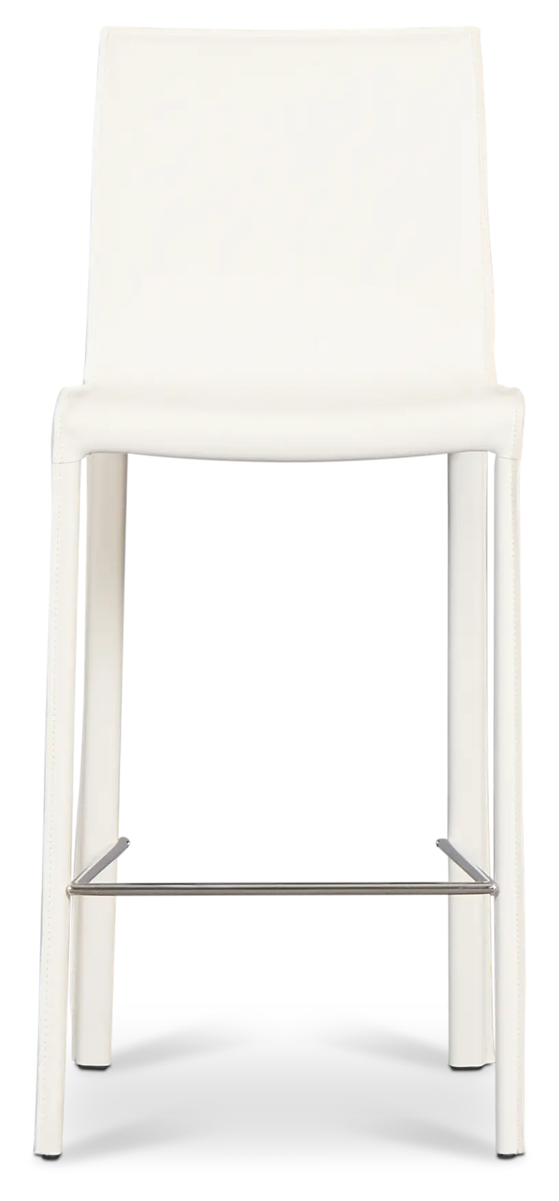 Lagos White 27" Upholstered Barstool Lagos White 27" Upholstered Barstool