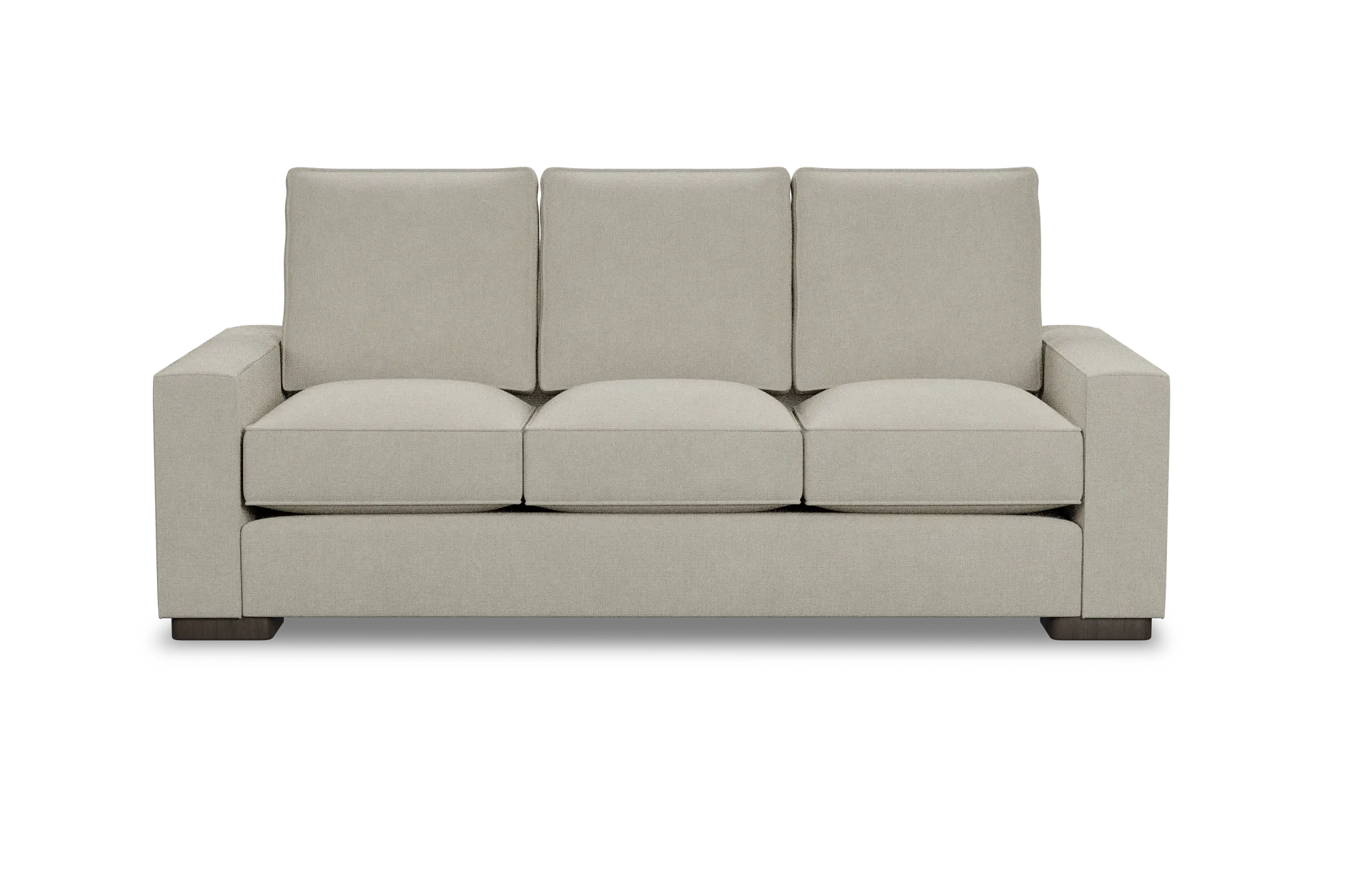 Edgewater Suave Beige 84" Sofa W/ 3 Cushions