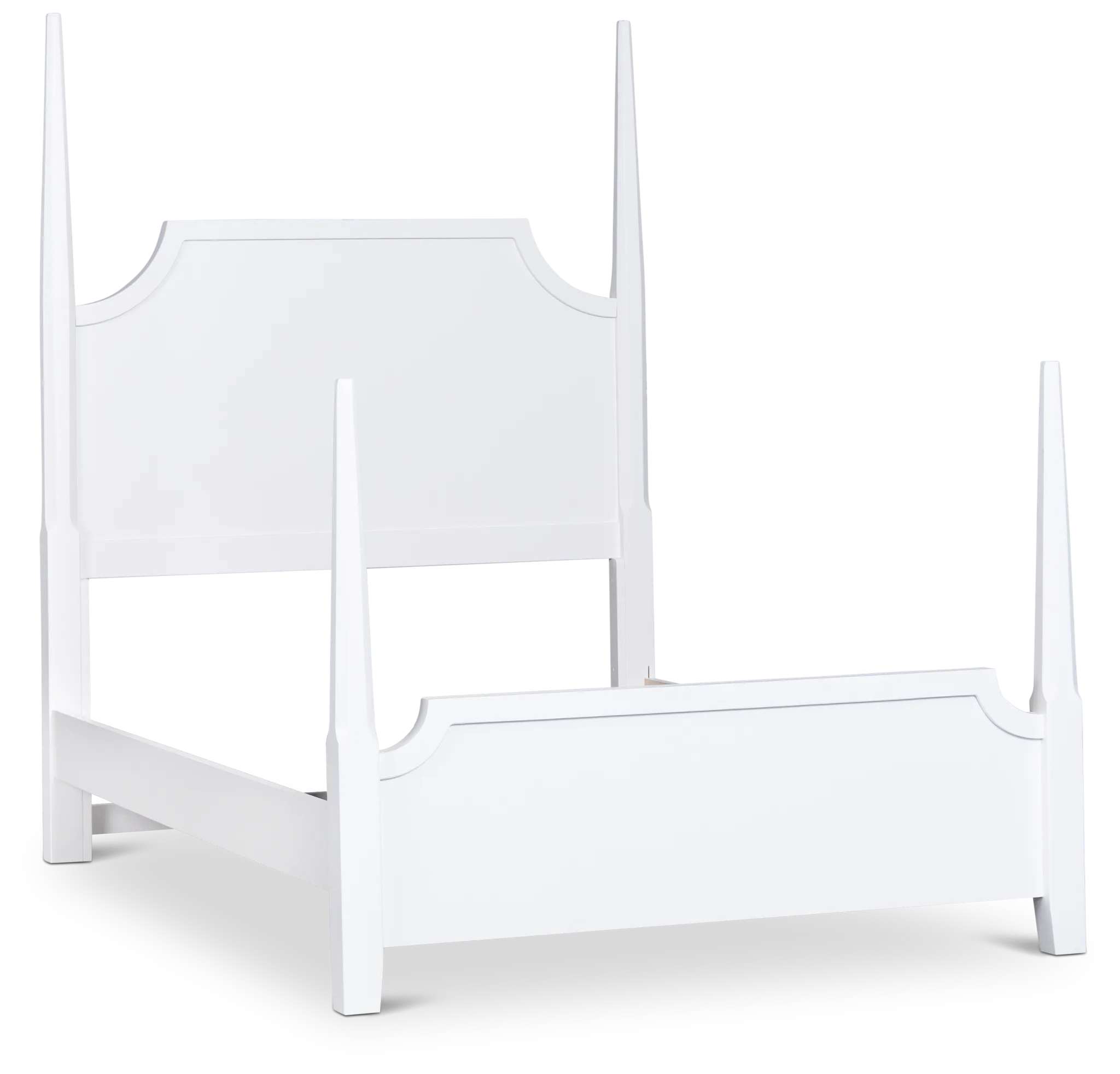 Carolina White Poster Bed