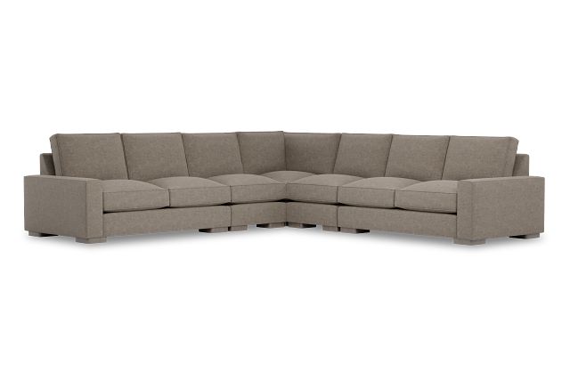 Edgewater Elite Brown Large Two-arm Sectional