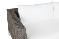 Tulum White Woven Sofa W/ 2 Cushions