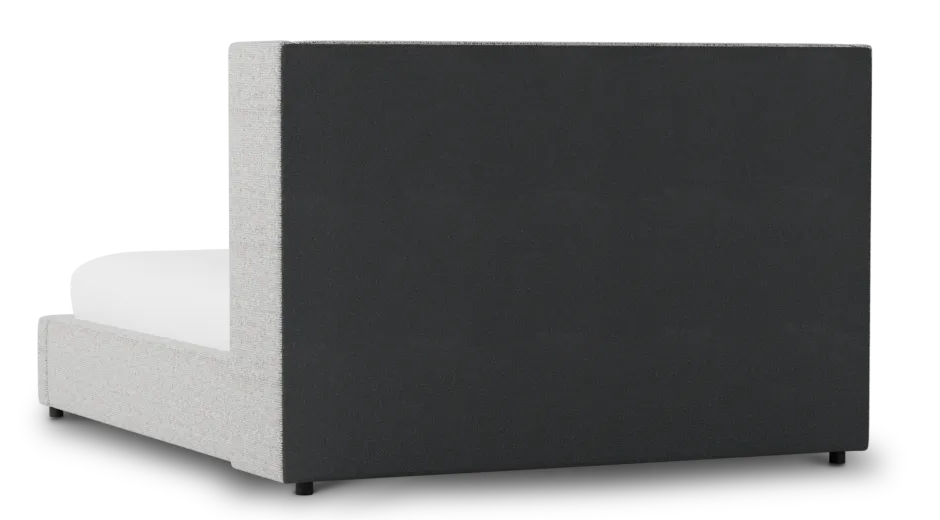 Captiva Natural Beauty Gray 48" Upholstered Shelter Bed