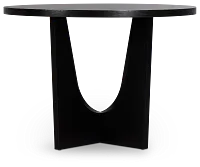 Oxford Black Round High Dining Table