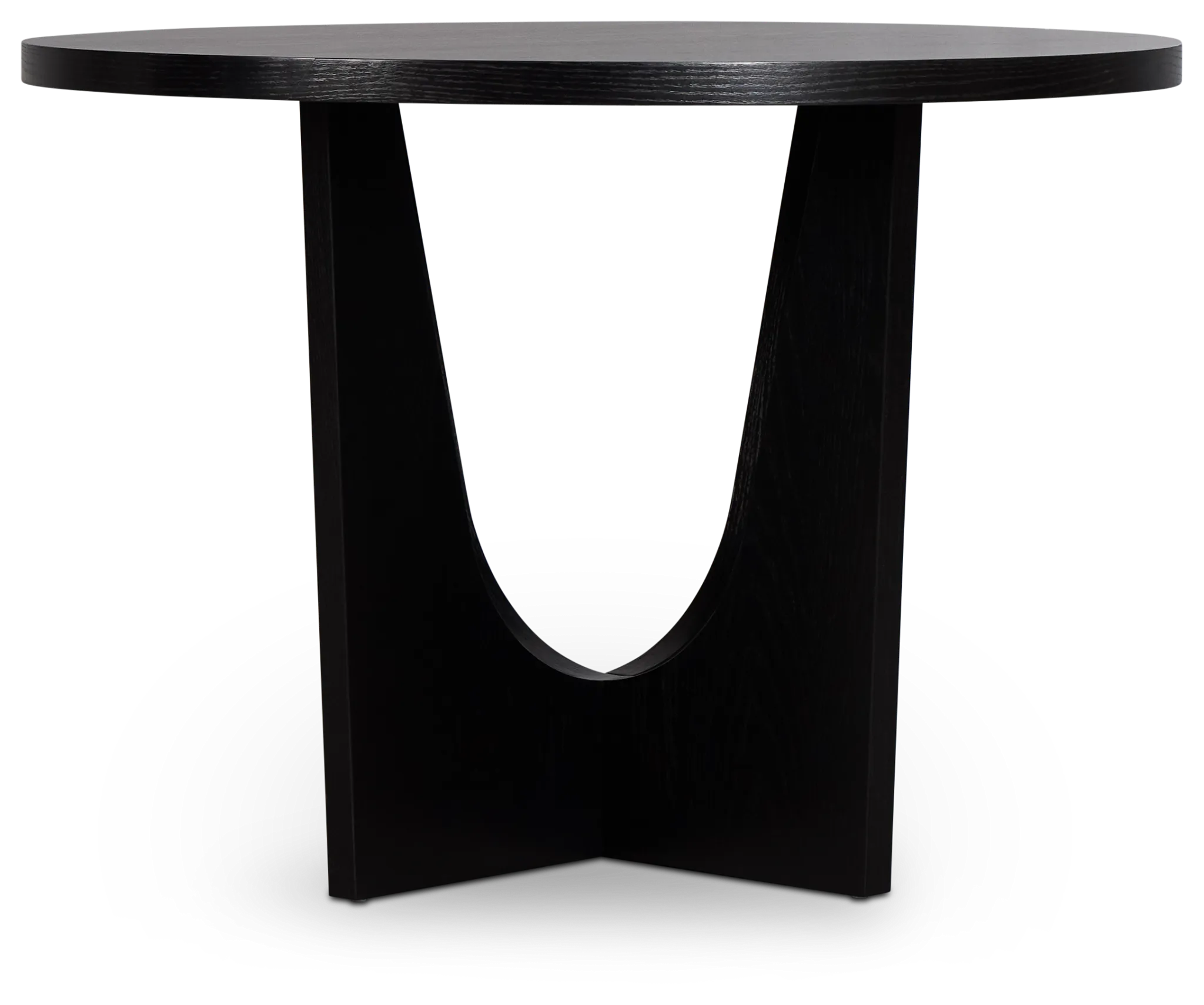 Oxford Black Round High Dining Table