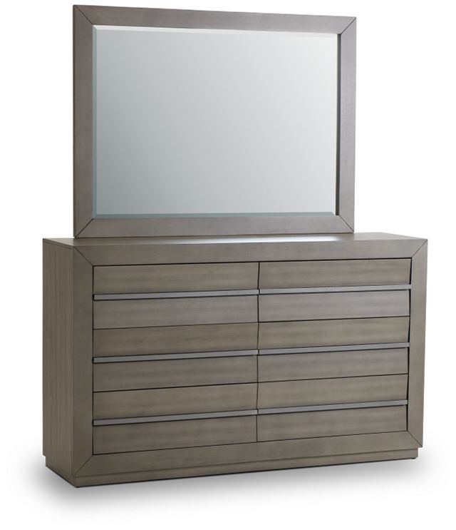 Zurich Gray Dresser & Mirror (2)