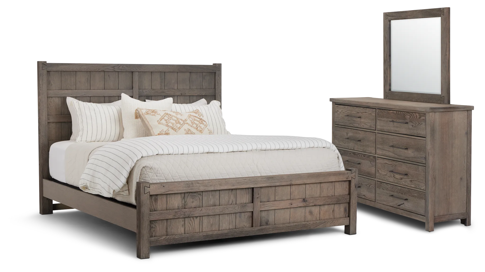 Salt Lake Gray Panel Bedroom