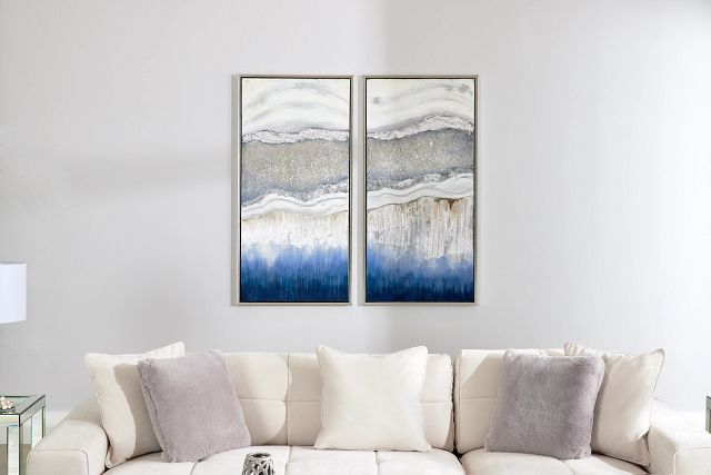 Marina Blue Set Of 2 Framed Wall Art