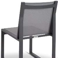Linear2 Dark Gray Sling Arm Chair