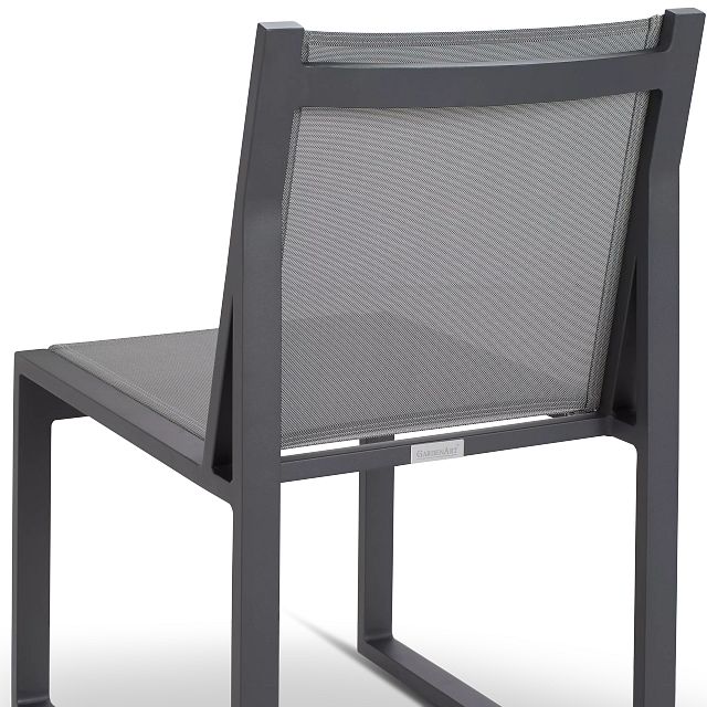 Linear2 Dark Gray Sling Arm Chair