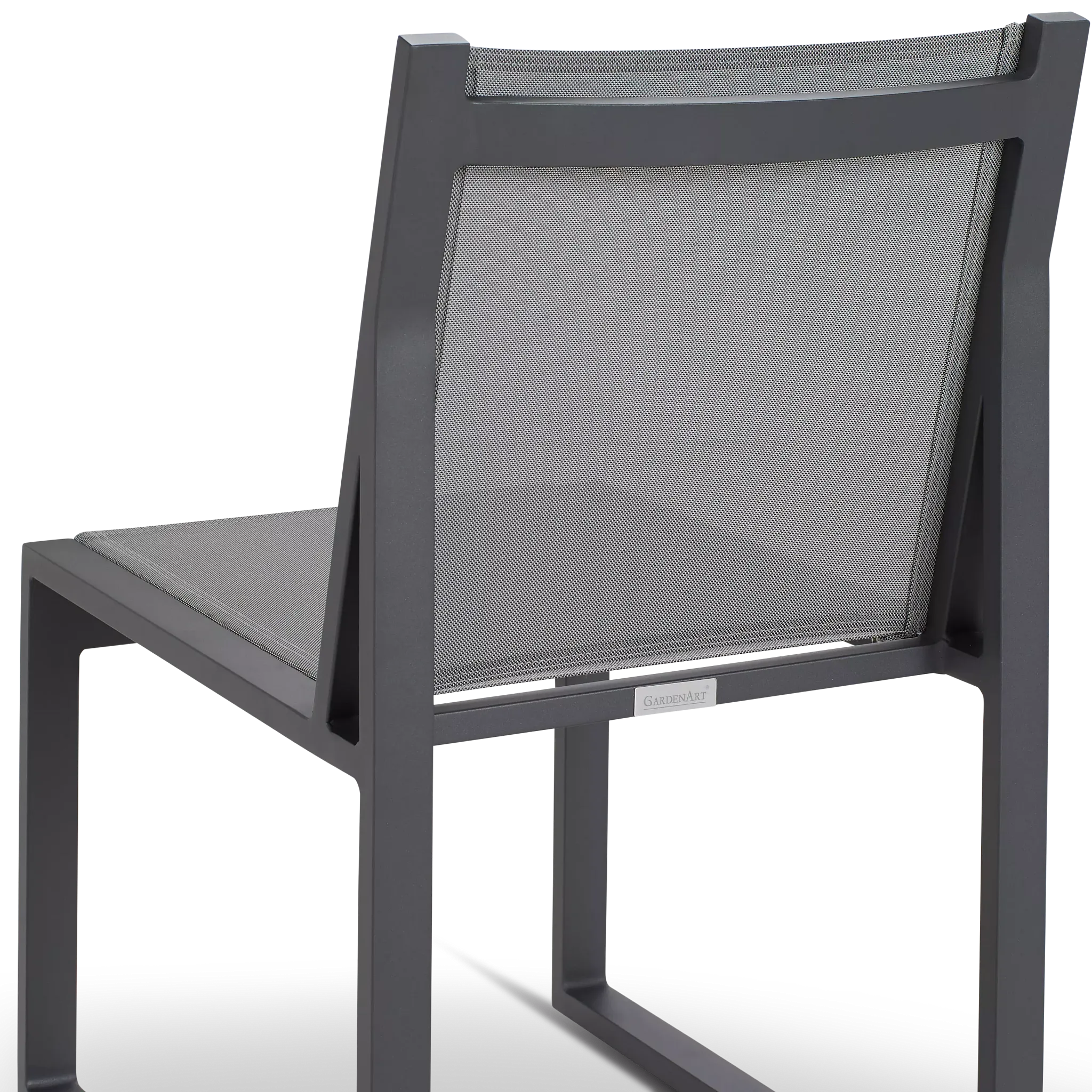 Linear2 Dark Gray Sling Arm Chair
