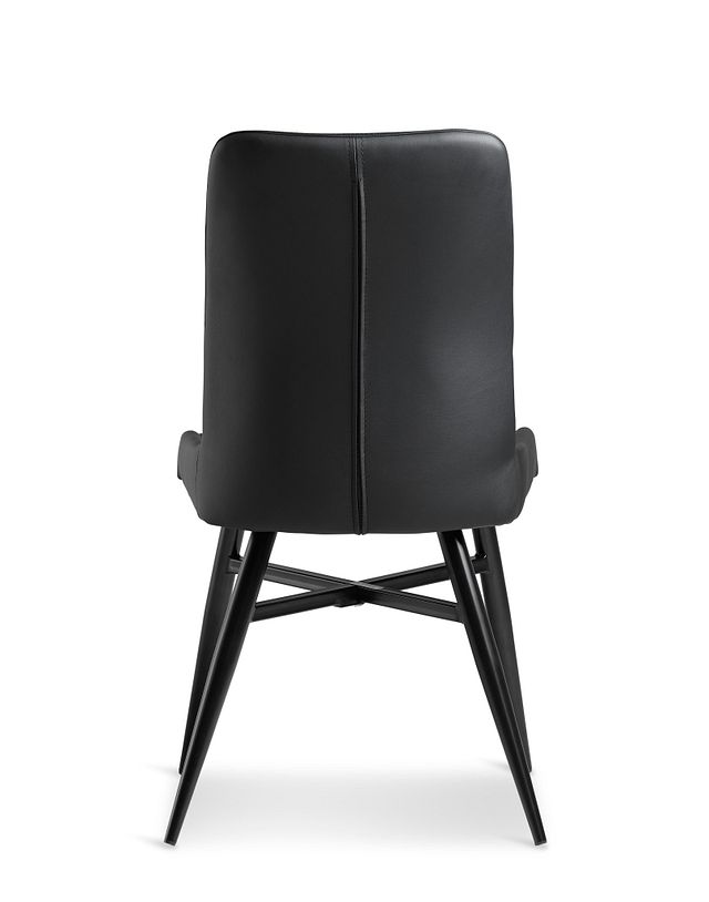 Lemans Black Upholstered Side Chair