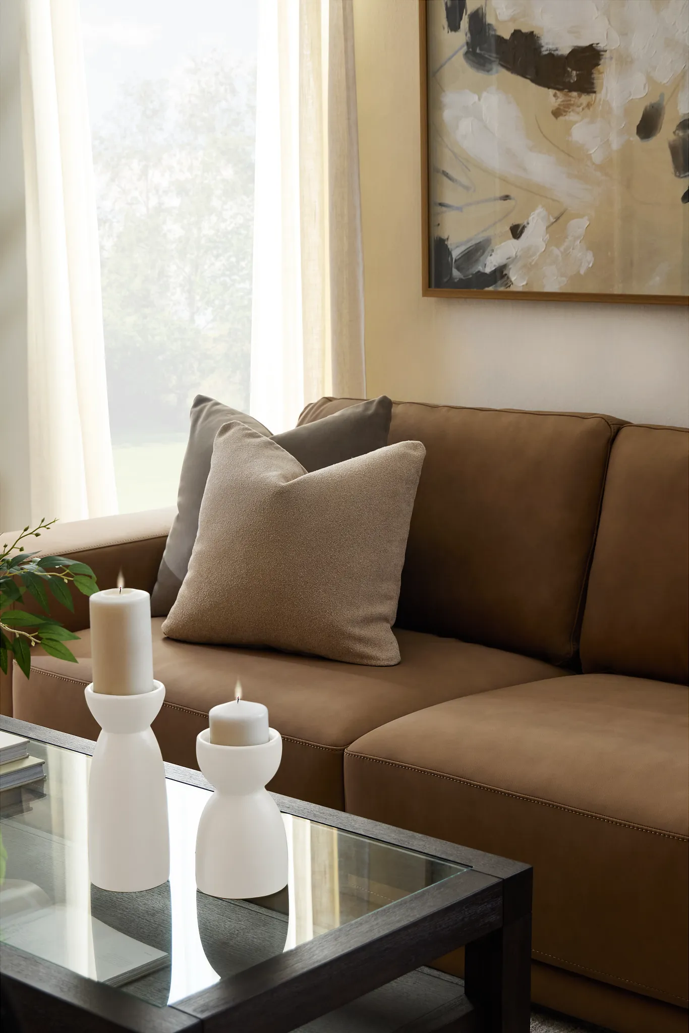 Reign Champagne 22" Accent Pillow