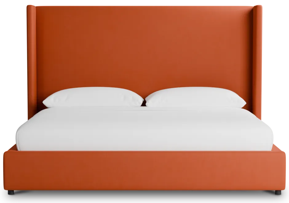 Captiva Joya Orange 60" Upholstered Shelter Bed