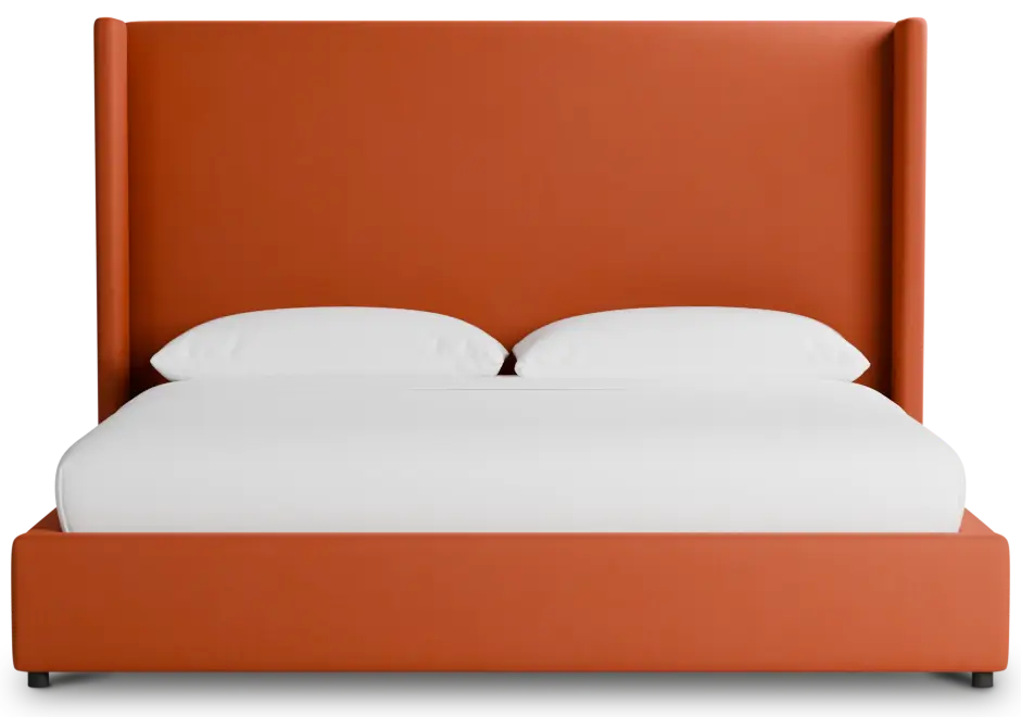 Captiva Joya Orange 60" Upholstered Shelter Bed Captiva Joya Orange 60" Upholstered Shelter Bed