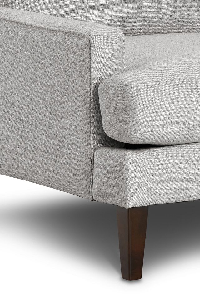 Morgan Light Gray Fabric Chair With Wood Legs (5)