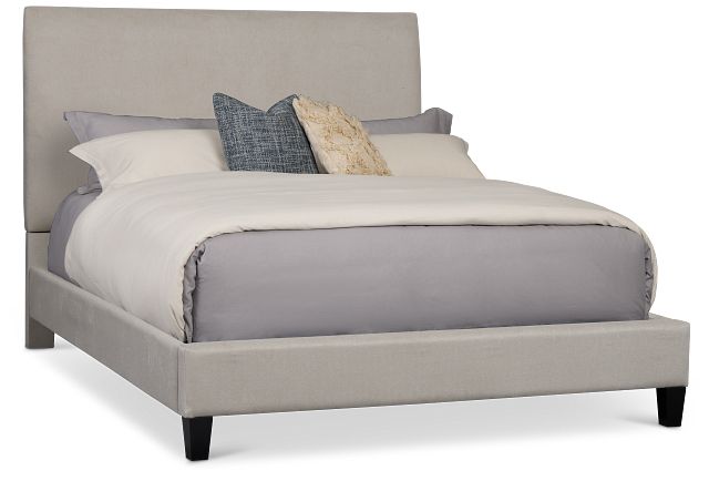 Lucy Light Gray Uph Platform Bed