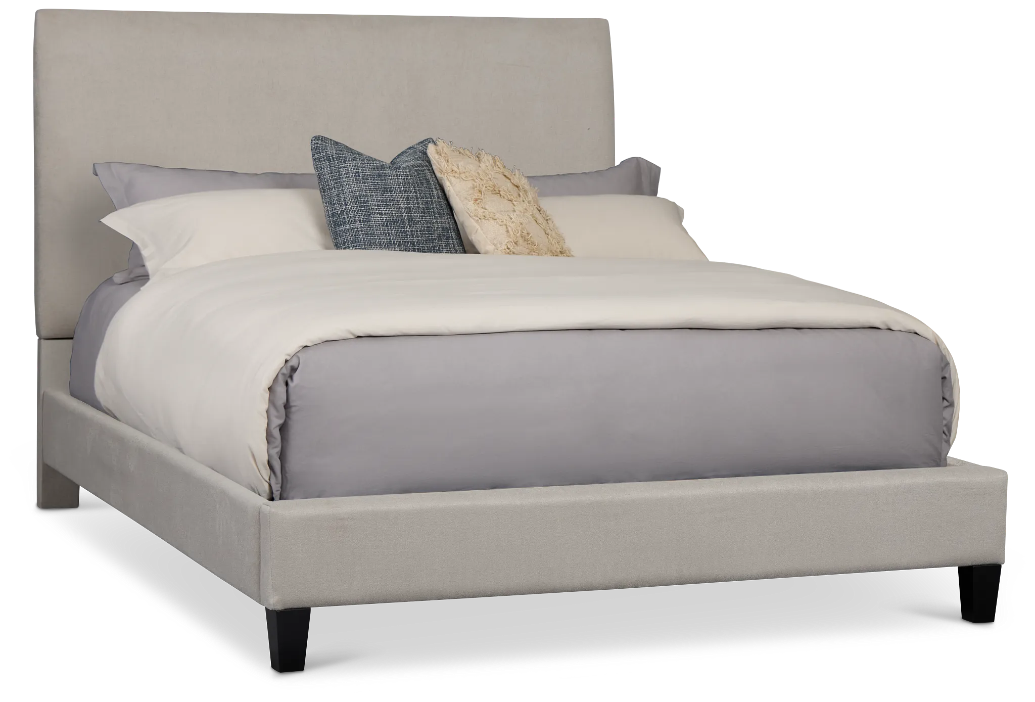 Lucy Light Gray Uph Platform Bed