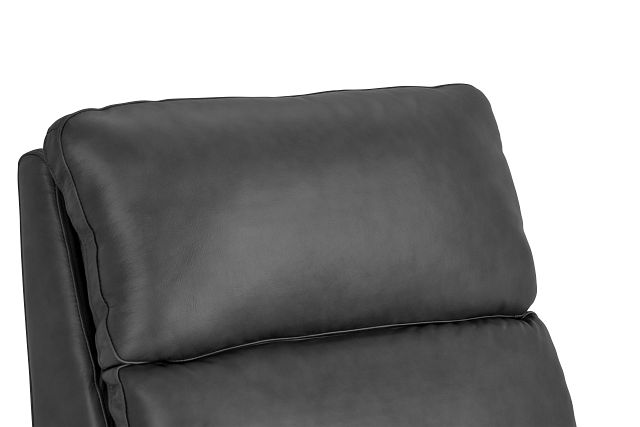 Jackie Gray Leather Power Recliner