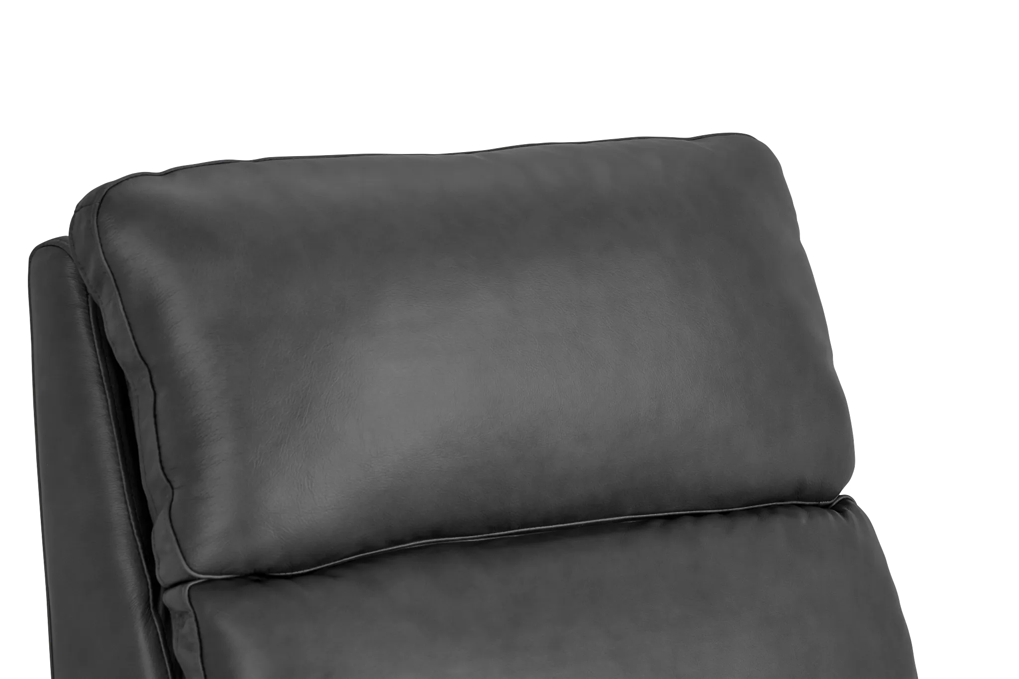 Jackie Gray Leather Power Recliner