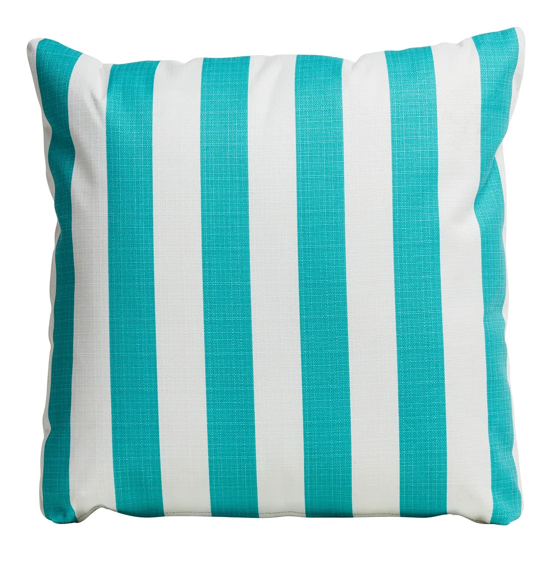 Stripe Aqua 20" Indoor/outdoor Accent Pillow