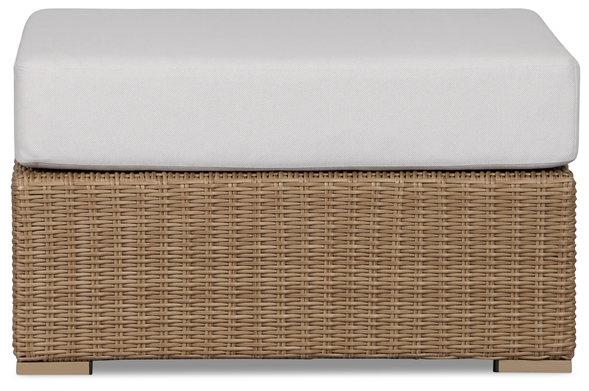 Montecito Light Tone Large Ottoman With Light Beige Cushions Montecito Light Tone Large Ottoman With Light Beige Cushions