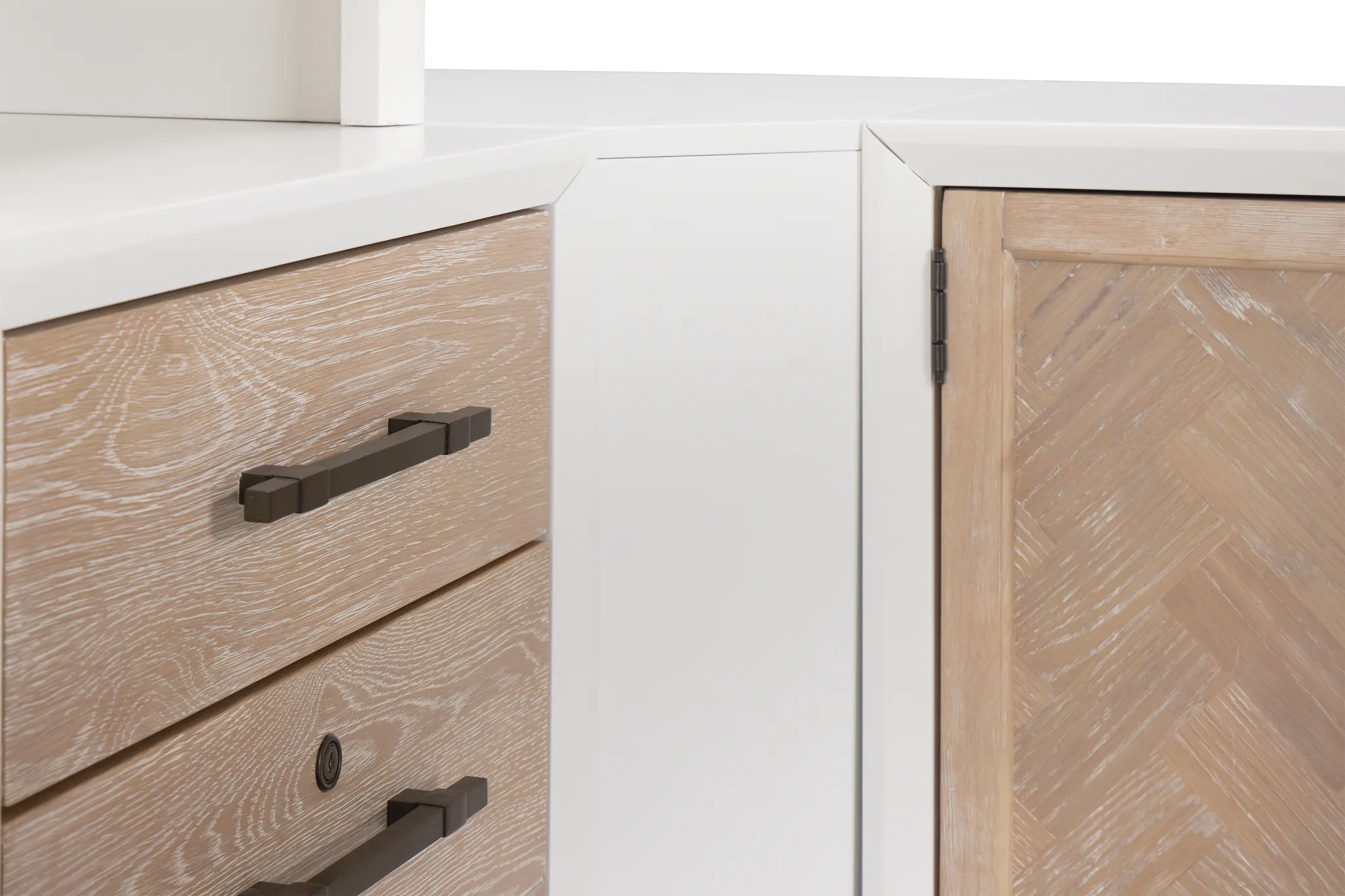 Boca Grande Light Tone Small L Wall Desk