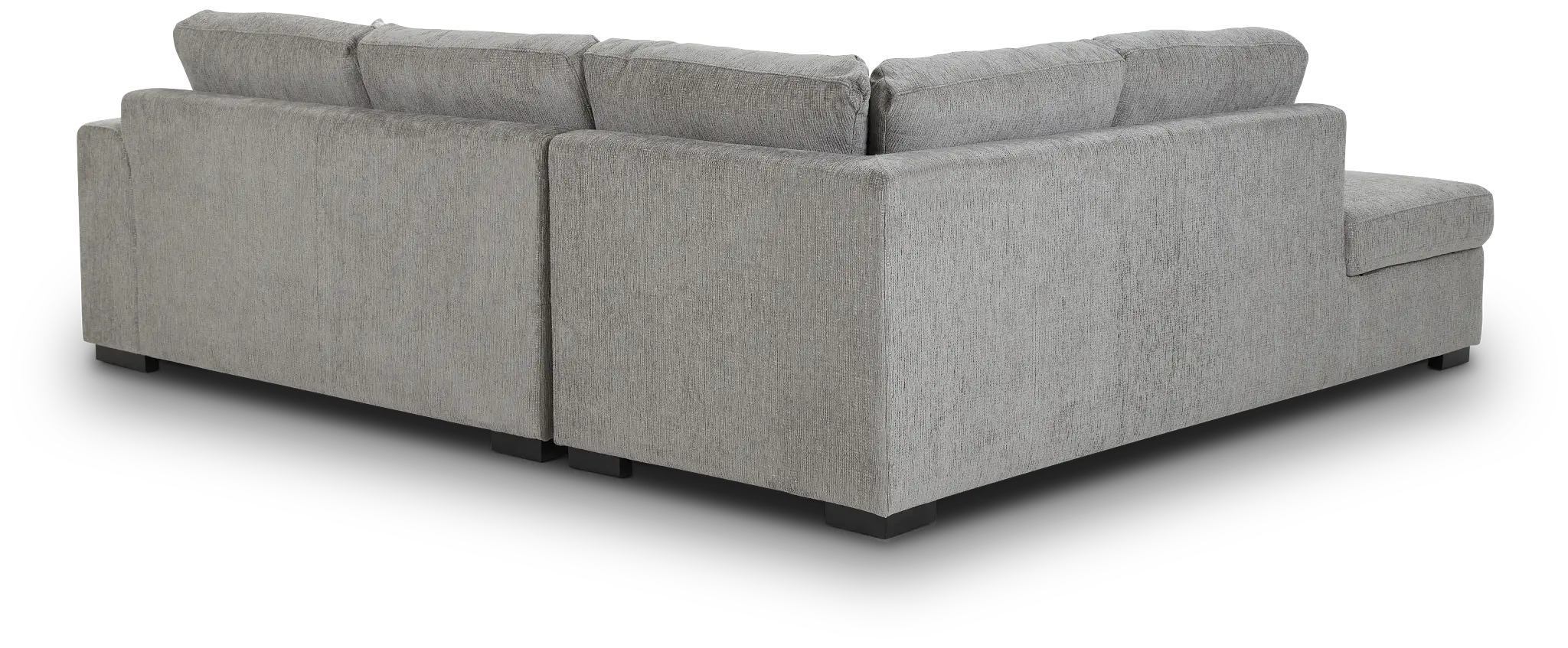 Blakely Gray Fabric Small Left Bumper Sectional Blakely Gray Fabric Small Left Bumper Sectional