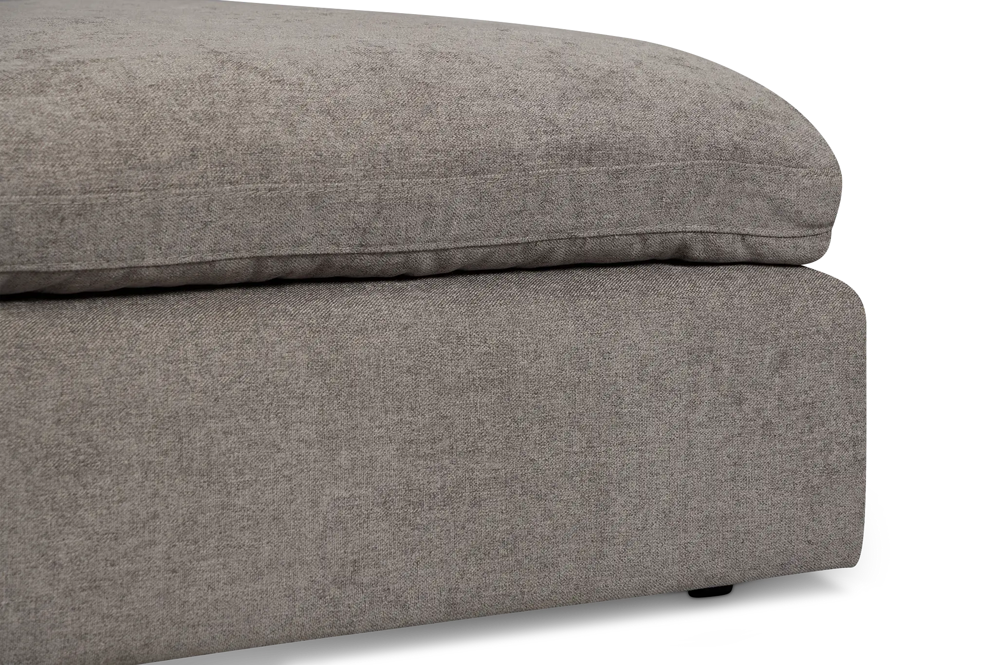 Drift Dark Gray Fabric Ottoman Drift Dark Gray Fabric Ottoman