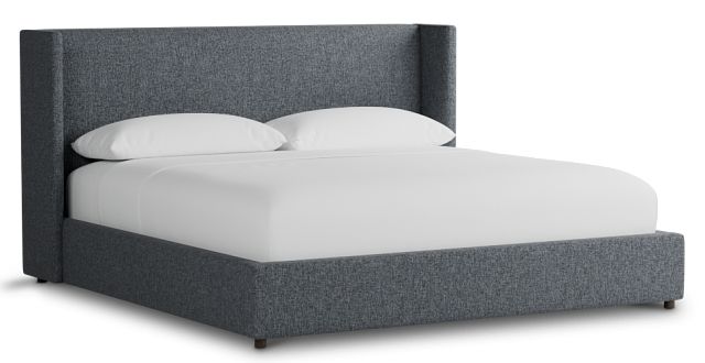 Captiva Elavation Gray 48" Upholstered Shelter Bed