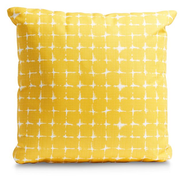 Neptune Yellow 20" Indoor/outdoor Accent Pillow