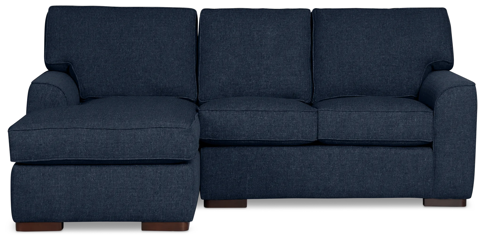 Sinclair Dark Blue Fabric Left Chaise Sectional