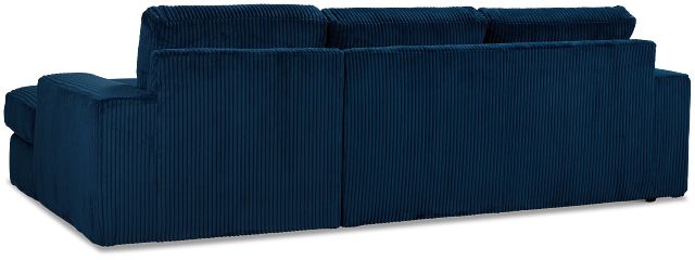 Charlie Dark Blue Fabric Right Chaise Sectional