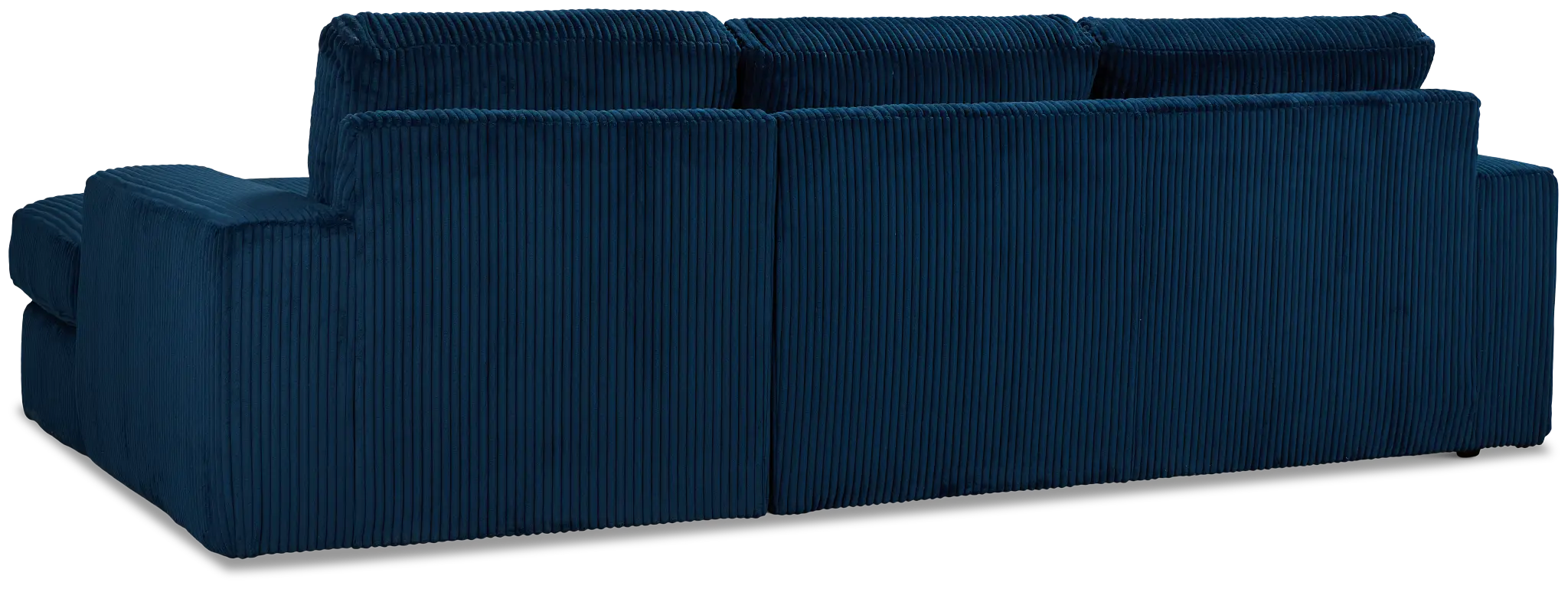 Charlie Dark Blue Fabric Right Chaise Sectional Charlie Dark Blue Fabric Right Chaise Sectional