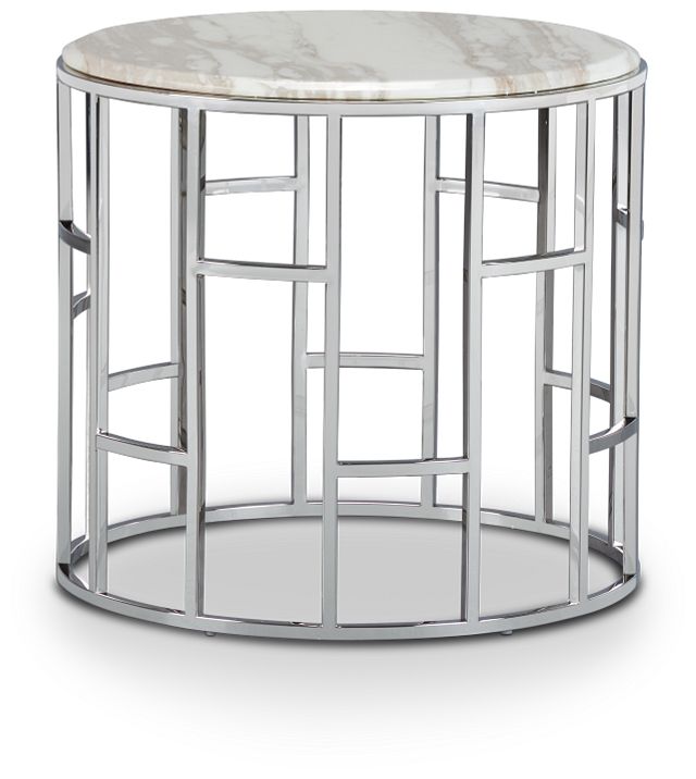 Koda Marble Round End Table (1)