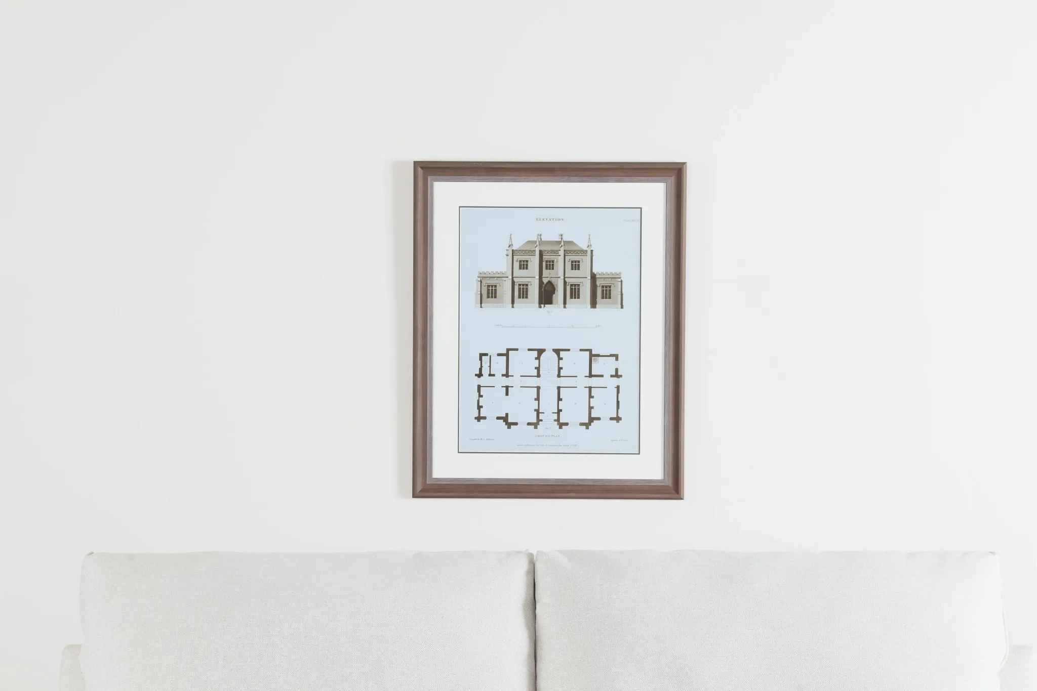 Model Beige Framed Wall Art