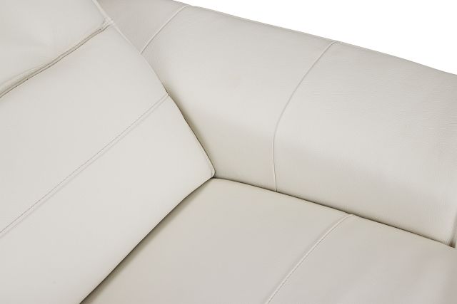 Pearson White Leather Power Recliner With Power Headrest