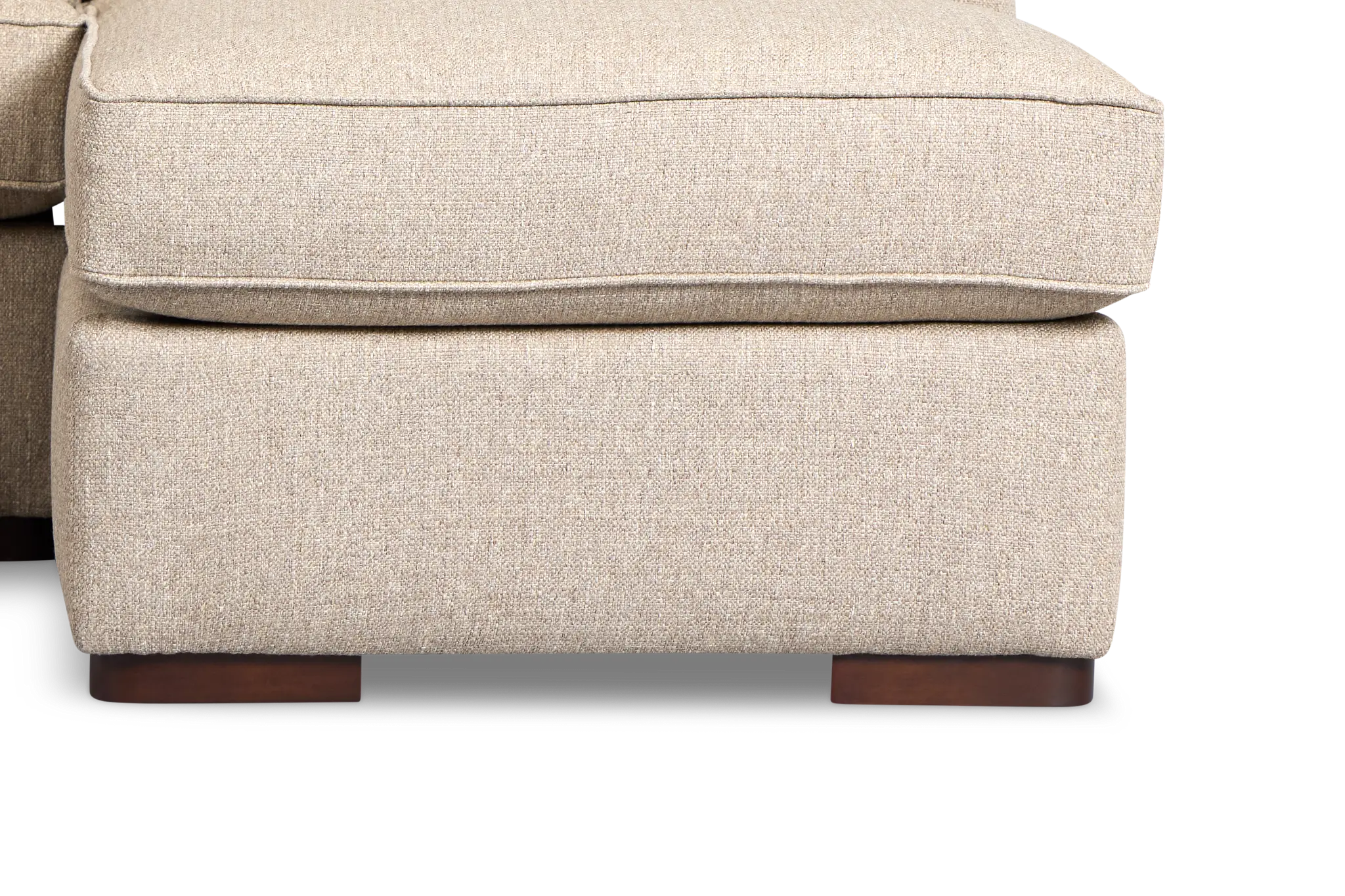 Sinclair Brown Fabric Small Right Chaise Sectional Sinclair Brown Fabric Small Right Chaise Sectional