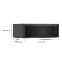 Kitchenaid 550 Series Black Over-the-range Microwave