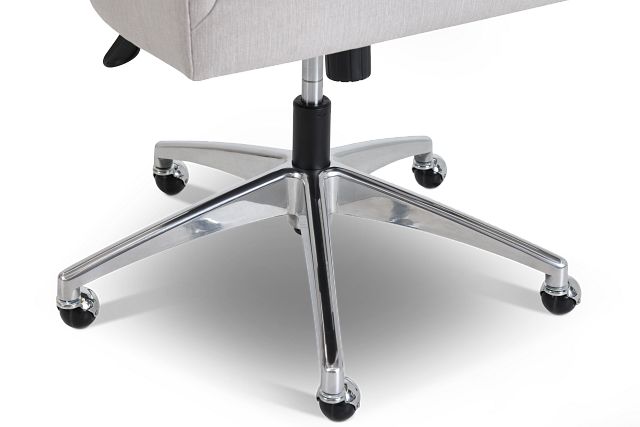 Newport Gray Metal Upholstered Desk Chair (6)