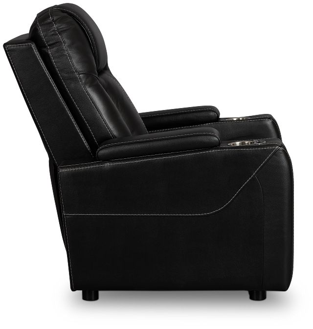 Optimus Black Lthr/vinyl Power Recliner