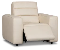 Sawyer Ivory Micro Power Recliner